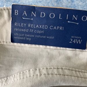 ❤️BANDOLINO RELAX CAPRI PANTS NWT  SIZE 24W
